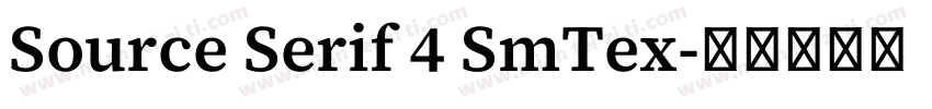 Source Serif 4 SmTex字体转换